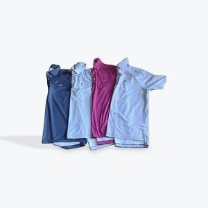 Set of 4 Medium Performance Tour Turtleson Polos